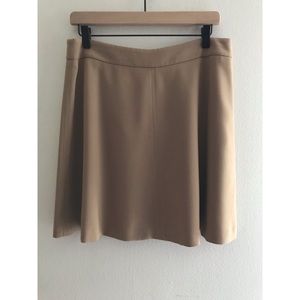 Ann Taylor LOFT Tan Fall Skirt Size 10